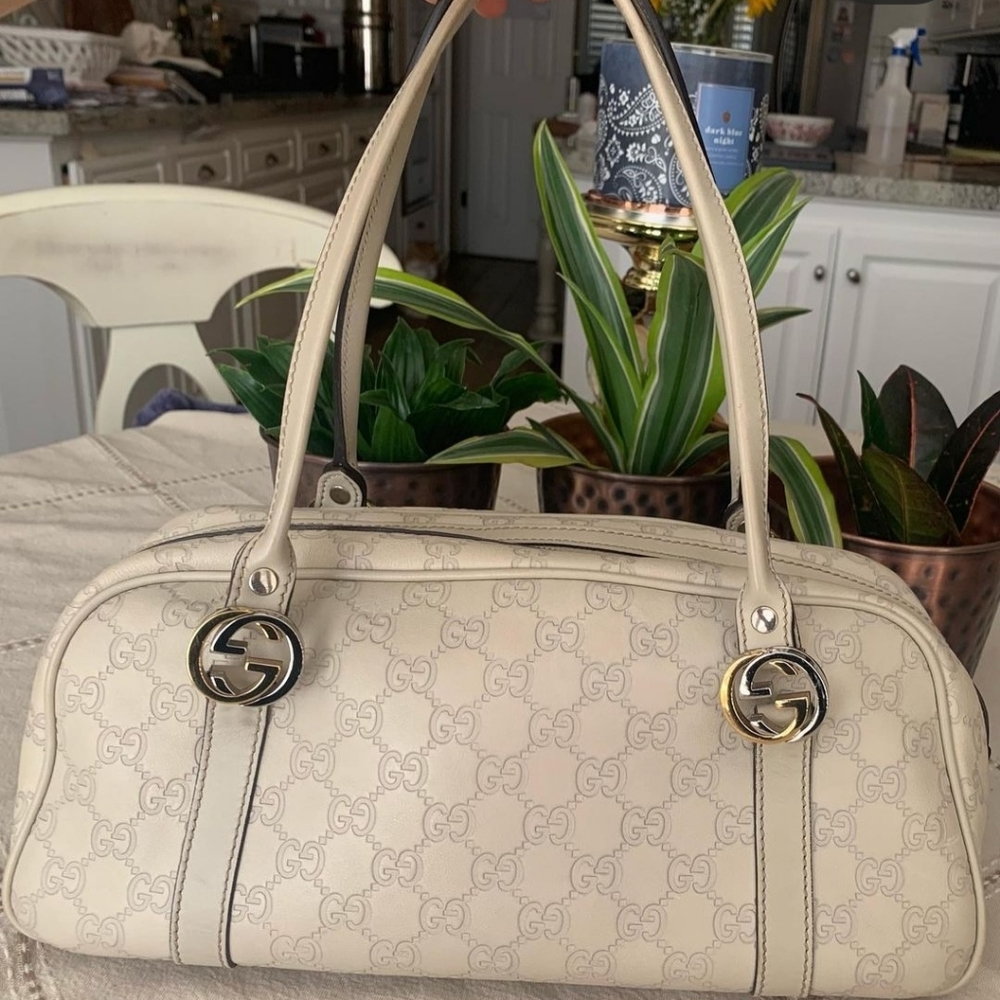GUCCI Guccissima Boston Bowling Bag